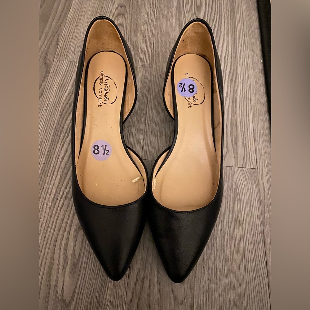 Black pump heels